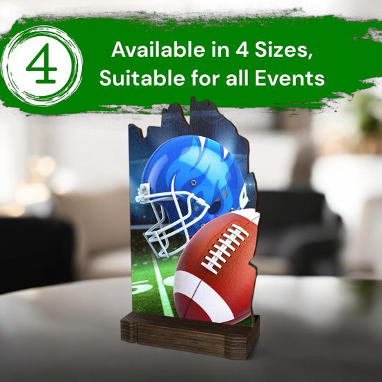Shard American Football Eco Friendly Wooden Trophy