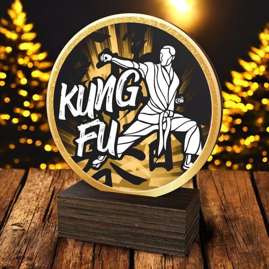 Holt Classic Kung Fu Real Wood Trophy