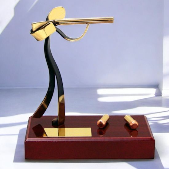 Barcelona Rifle Shooting Handmade Metal Trophy