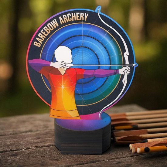 Grove Barebow Archery Wooden Trophy