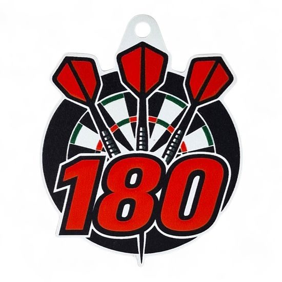 Aurum Darts 180 Stainless Steel Medal