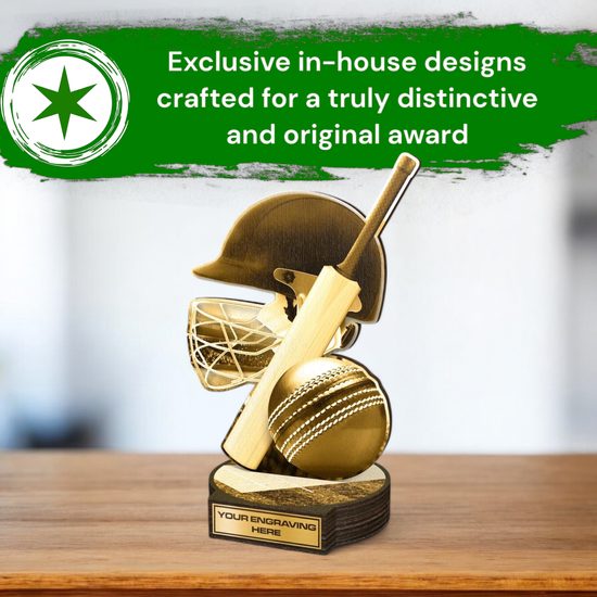 Grove Classic Cricket Real Wood Trophy