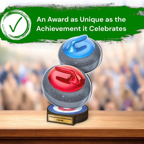 Grove Curling Real Wood Trophy