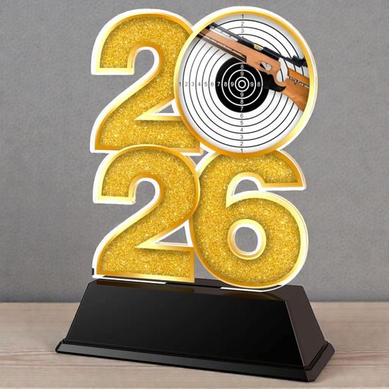 Rifle Shooting Year Trophy – Sports Award with Year Selection