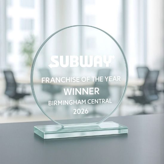 Stratos Engraved Glass Award