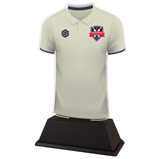 Cricket Custom Colour Shirt Acrylic Trophy