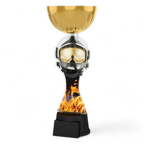 Vancouver Firefighter Helmet and Mask Gold Cup Trophy