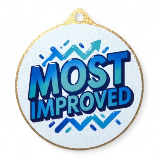 Quantum Most Improved Stainless Steel Medal