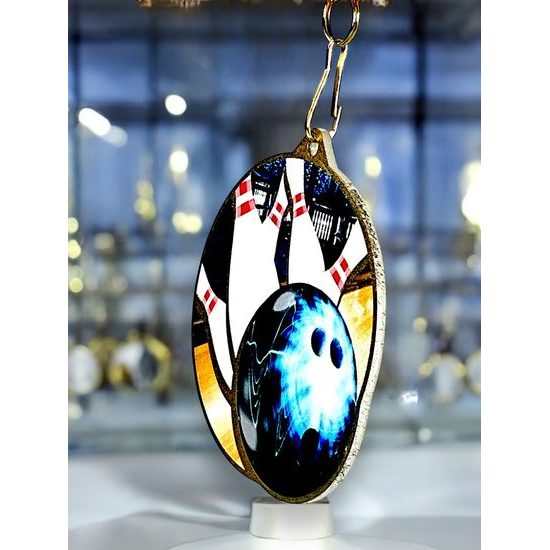 Aurum Tenpin Bowling Stainless Steel Medal