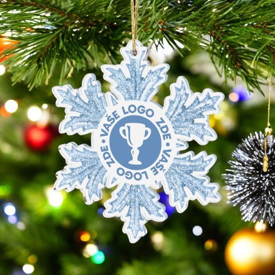 Snowflake Logo Custom Made Printed Bauble