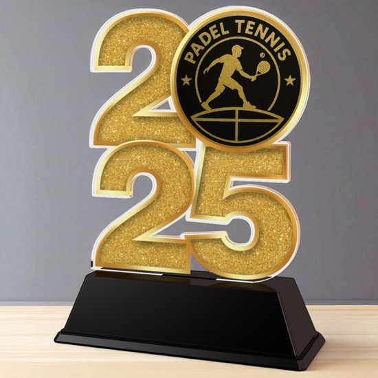 Padel Male Player 2025 Trophy
