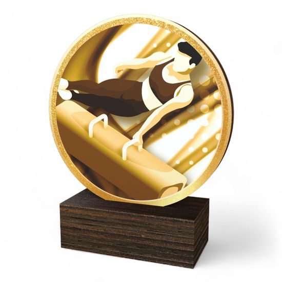 Holt Classic Male Gymnastics Wood Trophy