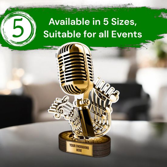 Altus Classic Singing Microphone Trophy