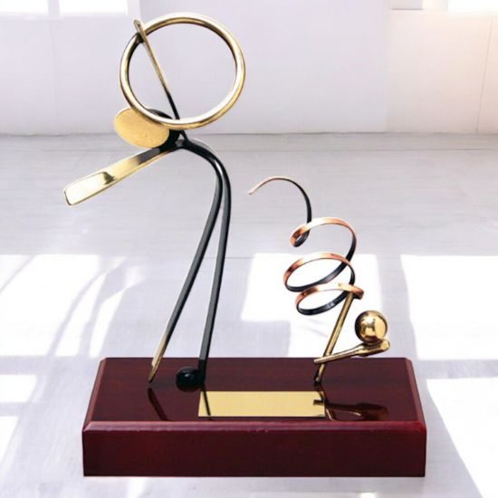 Barcelona Rhythmic Gymnastics Handmade Metal Trophy