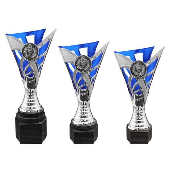 Tewin Silver & Blue Laser Cup (FREE LOGO)
