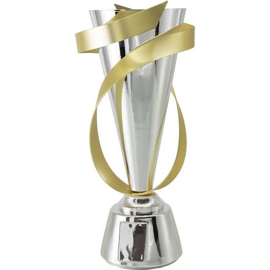 Melanie Silver & Gold Plated Metal Trophy