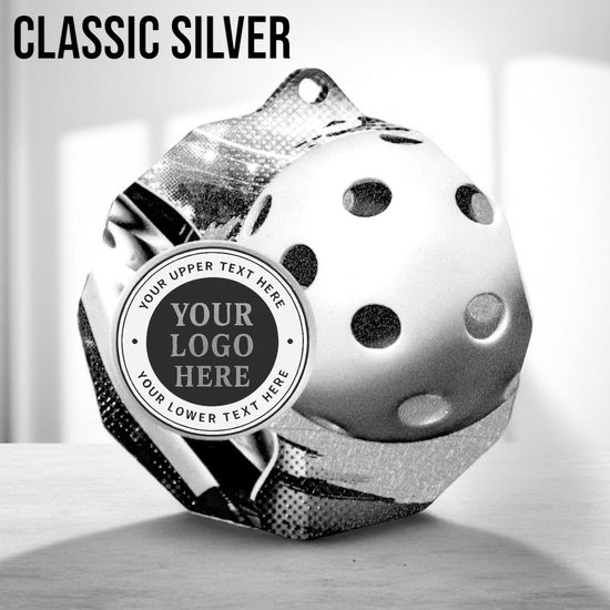 Dodeca Pickleball Stainless Steel Logo Insert Medal