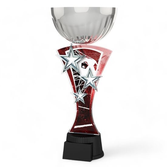 Triple Star Football Silver Trophy Cup