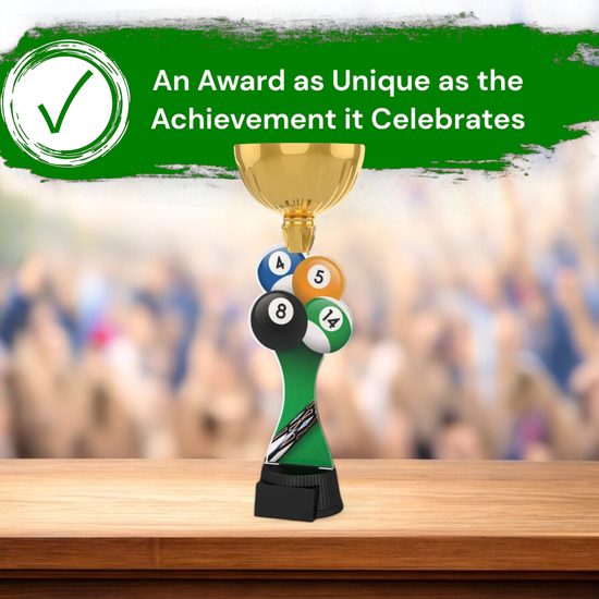 Vancouver Pool Balls Gold Cup Trophy