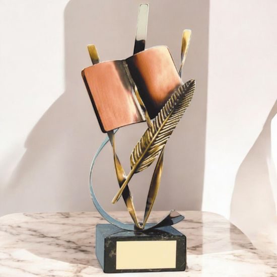 Orwell Literature Handmade Metal Trophy