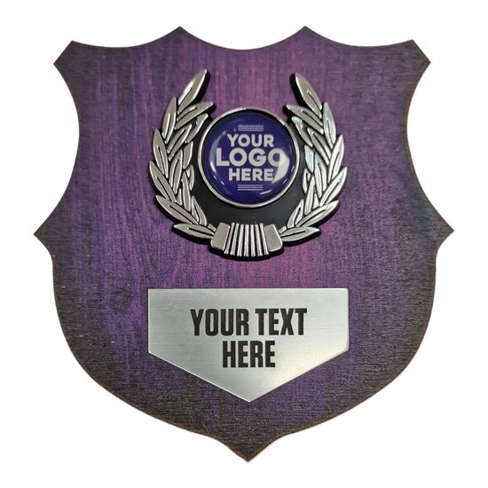 Heraldic Purple Birchwood Logo Insert Shield