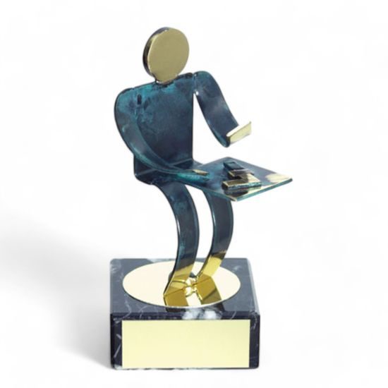 Toledo Dominoes Handmade Metal Trophy