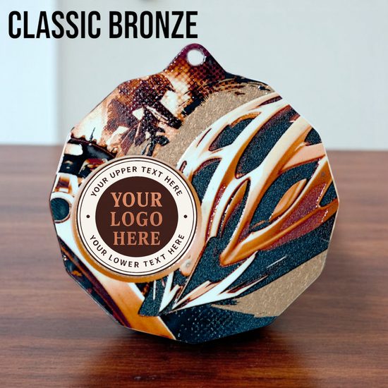 Dodeca Mountain Bike Stainless Steel Logo Insert Medal