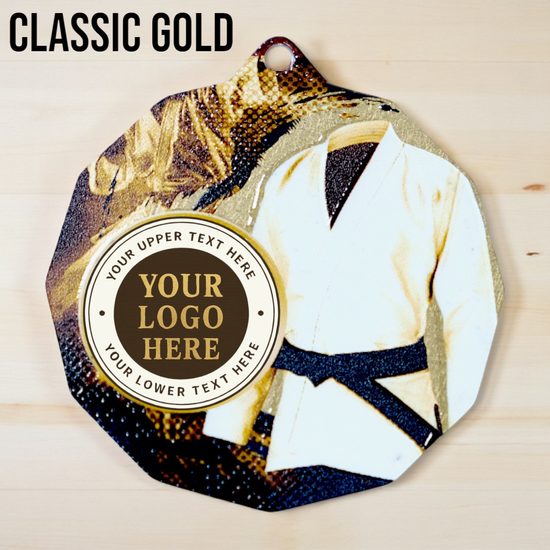 Dodeca Martial Arts Kimono Stainless Steel Logo Insert Medal