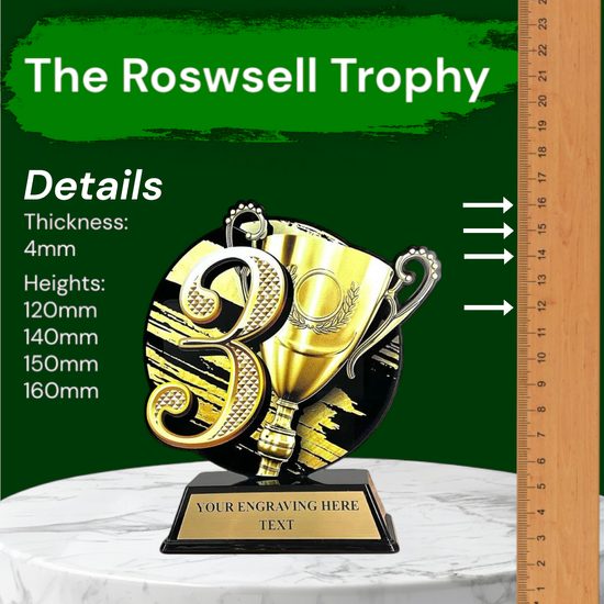 Roswell Number 3 Trophy
