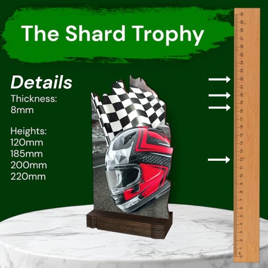 Shard Motorsports Eco Friendly Wooden Trophy