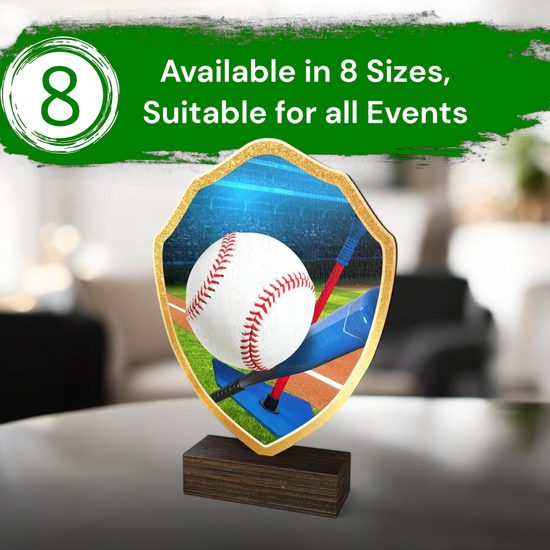 Arden Tee-ball Real Wood Shield Trophy