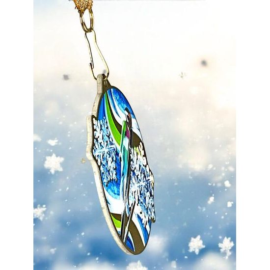 Aurum Stainless Steel Ski Jumping Medal