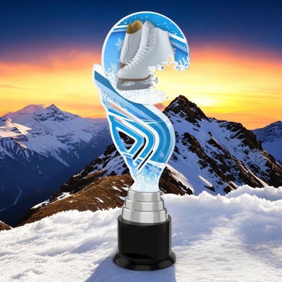 Aspen Ice Skating Snowflake Trophy