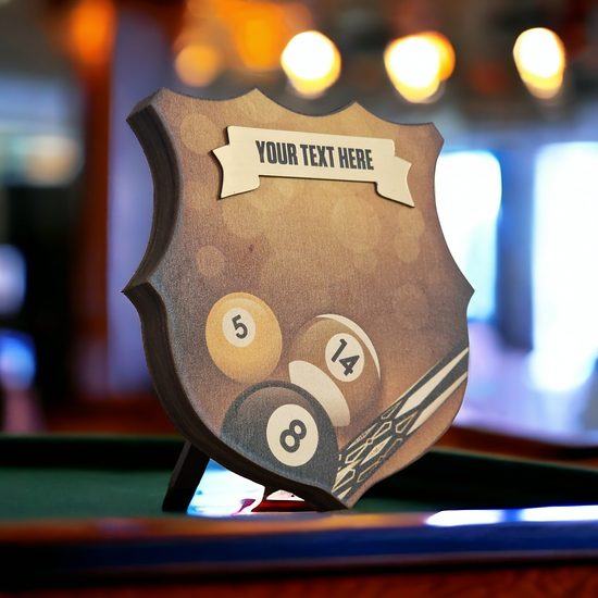 Heraldic Birchwood Pool Sepia Shield