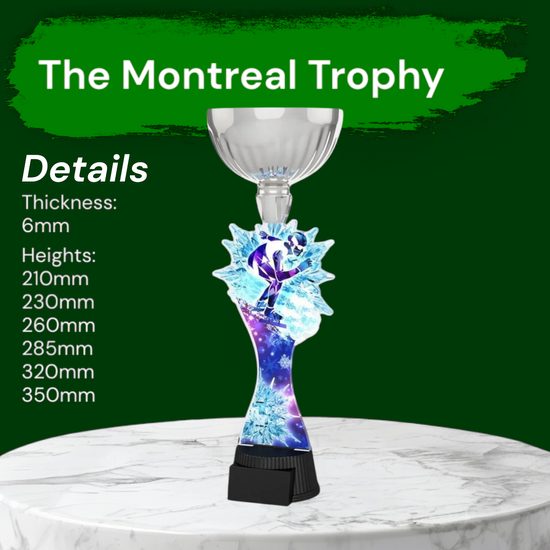 Montreal Speed Skating Silver Cup Trophy