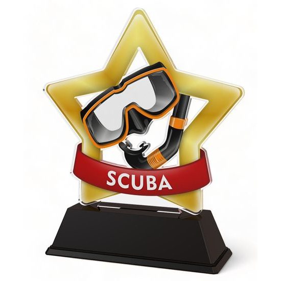 Mini Star Scuba Diving Trophy