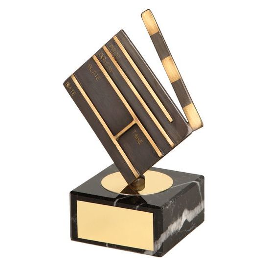 Burton Film Making Clapperboard Handmade Metal Trophy