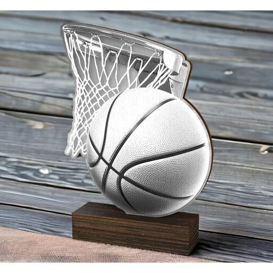 Sierra Classic Basketball Hoop Real Wood Trophy