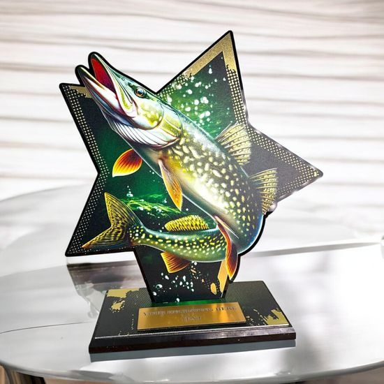 Liano Metal & Acrylic Fishing Star Trophy