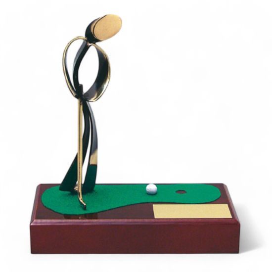 Barcelona Golf Nearest the Pin Handmade Metal Trophy