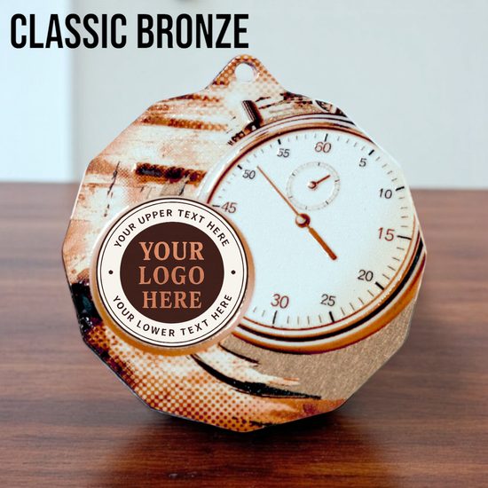 Dodeca Swimming Stainless Steel Logo Insert Medal