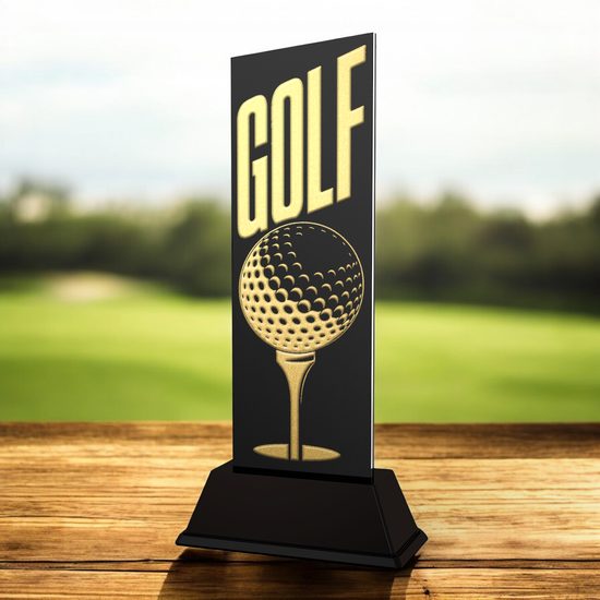 Shadowline Golf Ball Trophy – Stainless Steel Award