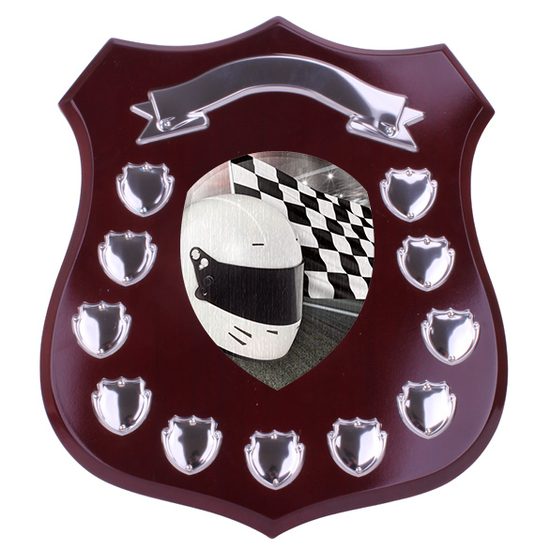 Mercia Motorsports Mahogany Wooden 11 Year Annual Shield