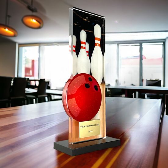 Apla Tenpin Bowling Ball and Pins Trophy