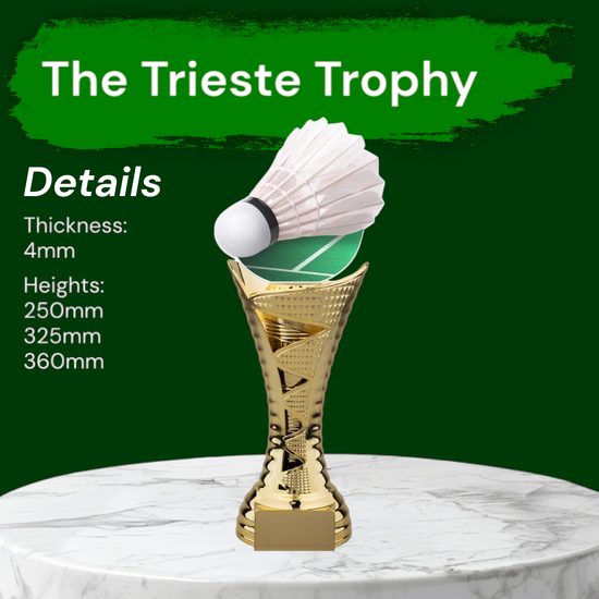 Trieste Badminton Shuttlecock Trophy