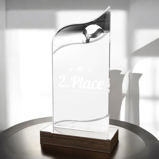 United Volleyball Acrylic Wood Fusion Trophy