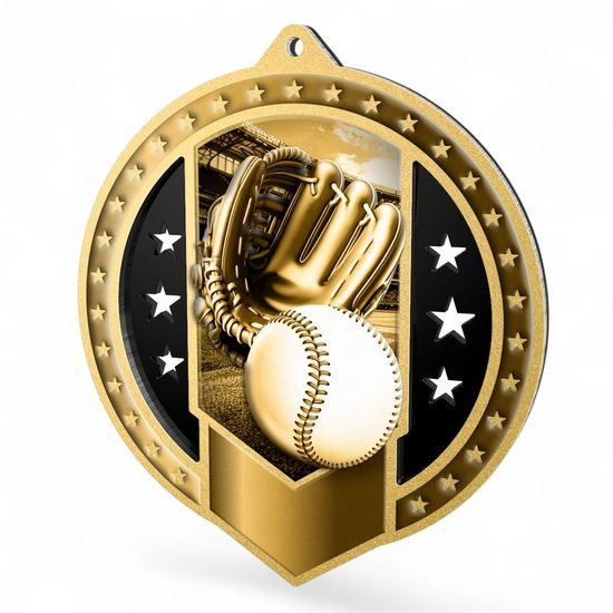 Sentinel Classic Baseball Stainless Steel Medal