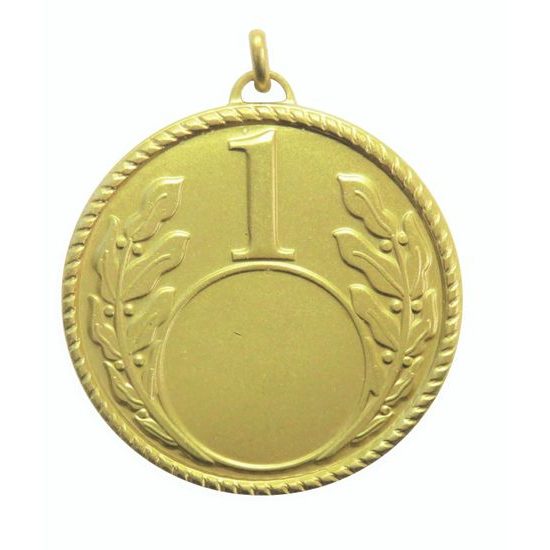First Place Laurel Logo Insert Brass Gold Medal