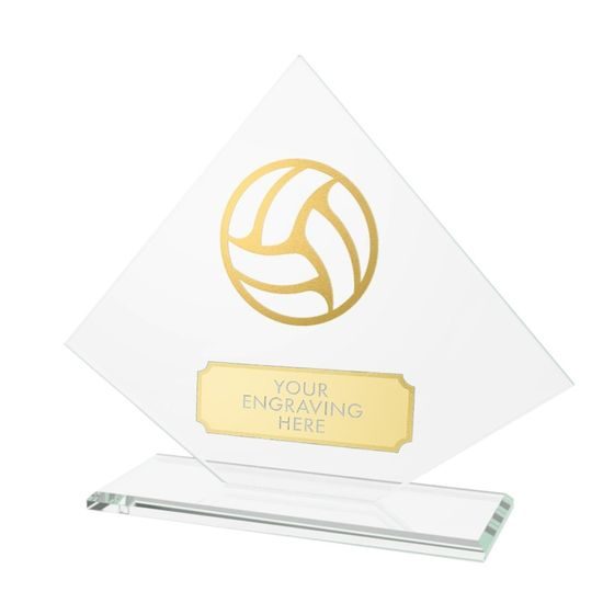 Vanguard Glass and Metal Fusion Volleyball Trophy