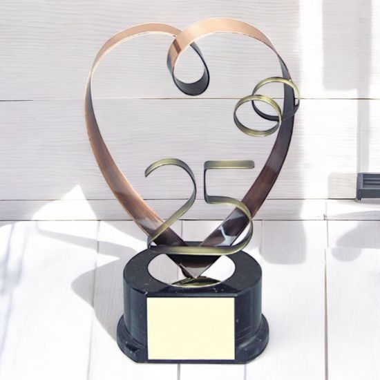 Caseda 25 Years Anniversary Handmade Metal Trophy
